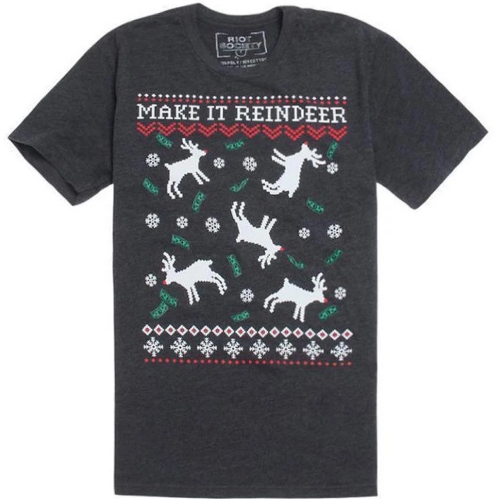 Make it reindeer holiday shirt